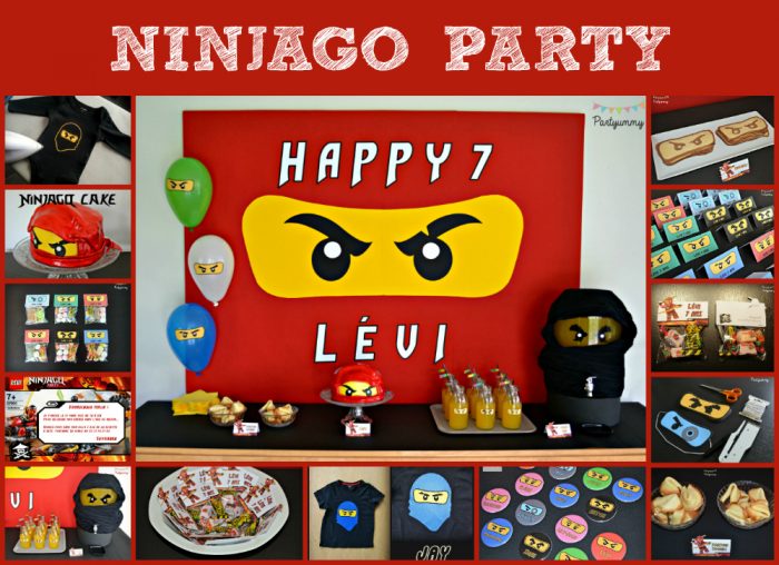 Anniversaire Ninjago Party Sweet Table Cake Gateau Tee Shirt